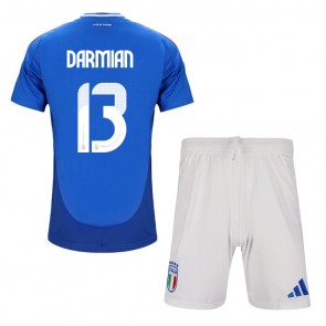 Billiga Italien Matteo Darmian #13 Hemmatröja Barn EM 2024 Kortärmad (+ Korta byxor)